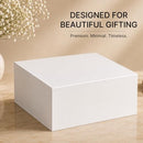 CECOBOX Gift Boxes with Lids Presents Magnetic Closure Box (White) - Brand New