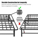 ZIYOO Heavy Duty King Size Folding Bed Frame, 16" High with Sturdy Steel Slats - Brand New