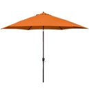 ASTELLA 11FT ALUMINUM ORANGE PUSH-BUTTON TILT MARKET PATIO - Scratch & Dent