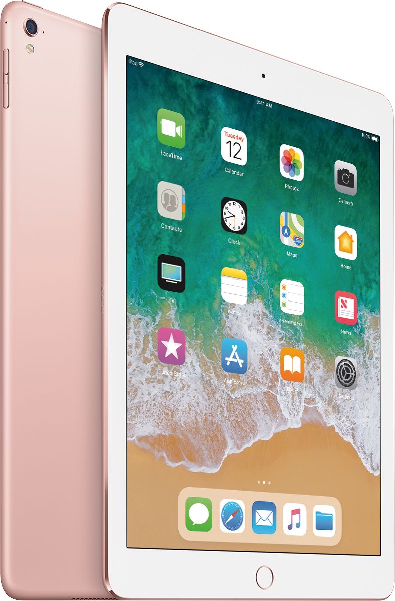 For Parts: APPLE IPAD PRO 9.7" 128GB WIFI ONLY MM192LL/A ROSE GOLD CRACKED SCREEN/LCD