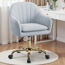 BESTERA VANITY CHAIR WITH WHEELS, P10J - GRAY - Like New