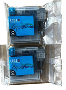 OFFICE WORLD BROTHER LC61 PRINTER INK 11 CARTRIDGES BLACK, CYAN, MAGENTA, YELLOW - Like New