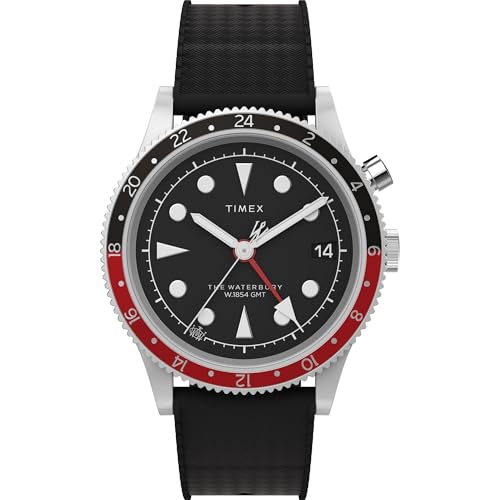 TIMEX WATERBURY 39MM MEN’S ANALOG - BLACK/STAINLESS STEEL/BLACK/SYNTHETIC RUBBER - Brand New