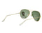 RAY BAN SUNGLASSES RB3025 AVIATOR CLASSIC GREEN LENSES 58MM UNISEX - GOLD/GREEN - Like New