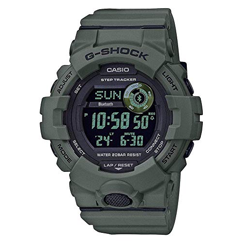 CASIO MEN'S G-SHOCK DIGITAL POWER TRAINER CONNECTED RESIN GBD800UC-3 - GREEN - Like New