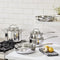Cuisinart 87P-9 Home Gourmet Stainless Steel 9 Pieces Set - Silver - Like New