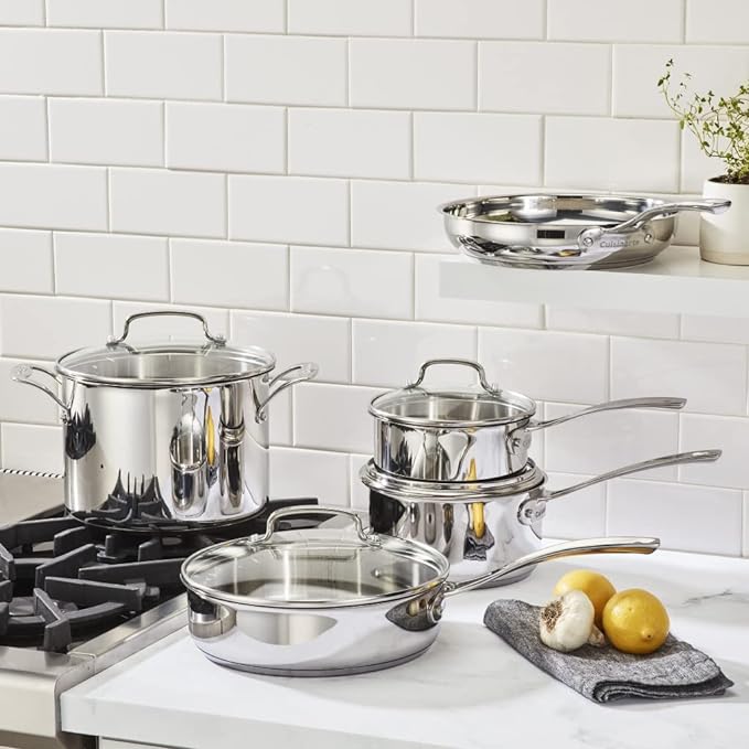 Cuisinart 87P-9 Home Gourmet Stainless Steel 9 Pieces Set - Silver - Like New