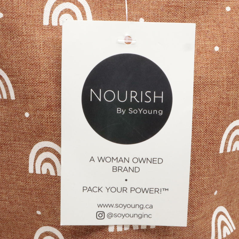 NOURISH BY SOYOUNG LUNCH BAG - TERRA COTTA RAINBOWS - Like New
