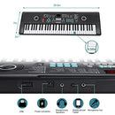 HOILUKFUNG 61 Keys Keyboard Piano for Kids, with Speaker Mic, B0B7DF44W4 - Black - Brand New