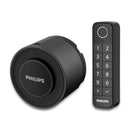 PHILIPS HOME ACCESS WI-FI RETROFIT DOOR LOCK KEYPAD FINGERPRINT SCANNER - BLACK - Like New
