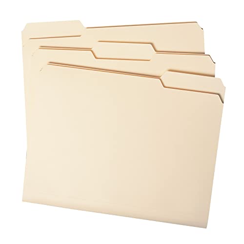 646008 OFFICE DEPOT FILE FOLDERS 1/3 CUT LETTER SIZE 645927 MANILA 250 Pack - Brand New