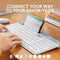 LOGITECH MULTI-DEVICE SLIM WIRELESS KEYBOARD - PALE GRAY - Like New