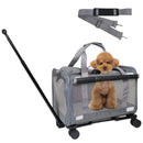 PROKEI Pet Carrier Cat Dog Airline Approved Rolling Trolley Grey - NEW - Brand New