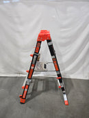 LITTLE GIANT 4' - 6' SELECT STEP FIBERGLASS LADDER - BLACK - Like New