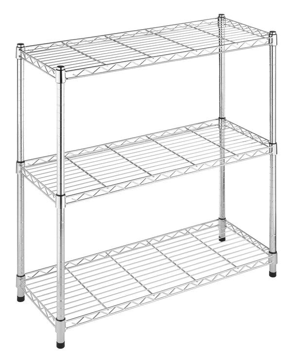 WHITMOR 3 TIER SHELVING UNIT METAL STORAGE SHELVES 400 LBS - Scratch & Dent