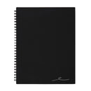 OFFICE DEPOT BRAND WIREBOUND BUSINESS NOTEBOOK 7-1/4" X 9-1/2" 80 SHEETS BLACK - Brand New