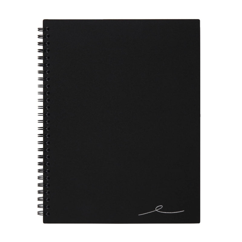 OFFICE DEPOT BRAND WIREBOUND BUSINESS NOTEBOOK 7-1/4" X 9-1/2" 80 SHEETS BLACK - Brand New
