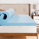 ORTHOMTEX 3" Cooling Gel Memory Foam Mattress Topper King Cover - NEW - Brand New