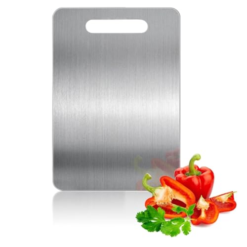 SUZLFTDZSW STAINLESS STEEL CUTTING BOARDS FOR KITCHEN TITANIUM CUTTING BOARD - Like New