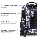 J World Sundance Laptop Rolling Backpack Roller Bookbag with Wheels 20 Inch Camo - Like New