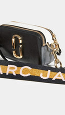 Marc Jacobs Women's The Snapshot MJ Cross Body Bag - New Black Multi - Brand New