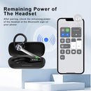 HEIBAS Wireless Bluetooth Headset Earpiece 500mAh Charging Case - Black - Like New