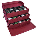 612 Vermont Christmas Ornament Storage Box with 3 Pull-Out Trays - Brand New