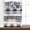 KATHY IRELAND 4PIECE GRAY BLUE FROST 100% TURKISH COTTON FLANNEL QUEEN SHEET SET - Like New