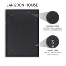 Langdon House 13x19 Poster Frames B07W4H7GQP (Black, 4 Pack) Prima Collection - Like New