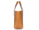 AARON LEATHER GOODS CLASSIC LEATHER TOTE SHOPPER BAG - TAN - Like New