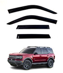 BGGTYRSD Window Visors Rain Guards Deflectors Fits Ford Bronco Sport 2021-2023 - Brand New