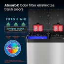 ITOCHLESS SOFTSTEP 60 LITER / 16 GALLON STEP TRASH CAN PC60RSF - BLACK STAINLESS - Brand New