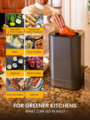 NAGUALEP NA-1 SMART WASTE BIN WITH SINGLE BUTTON DESIGN, 2.5L, 150W - GRAY - Brand New