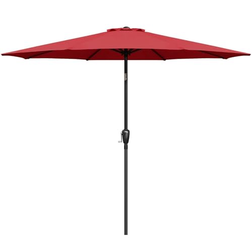 SIMPLE DELUXE 9' PATIO UMBRELLA OUTDOOR TABLE MARKET YARD - Scratch & Dent