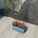 LEISUREMOD BLOOM RECTANGULAR PLANTER FIBERSTONE MGO CLAY 9–20" BP9AC - BLUE - Like New
