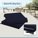 CALIFORNIA UMBRELLA OUTDOOR REPLACEMENT PATIO CHAIR PAD SET OF 2 - NAVY - Like New