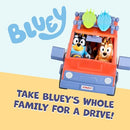 Bluey Heeler 4WD Family Toddler Toy Car with 4 Figures, Surfboards and Sticker - Brand New