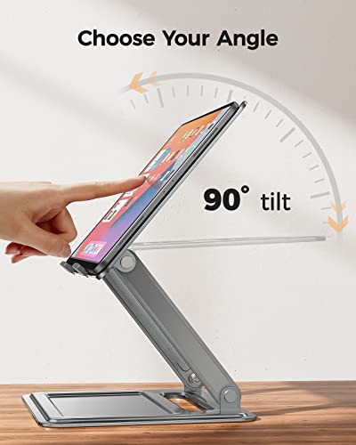 LORYERGO Adjustable Laptop Stand, Portable for 17.3inch Laptops LELR02 - Gray - Like New