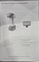 BLACK+DECKER 2-IN-1 STEAM & IRON HANDHELD STEAMER & PRESS PLATE - TEAL - Like New