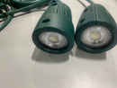 GENERIC OUTDOOR SPOTLIGHT WITH STAKE, 2 PACK - GREEN - Like New