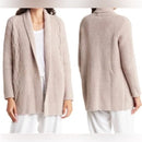 BAREFOOT‎ DREAMS COZYCHIC CABIN CABLE CARDIGAN - SIZE: WOMEN 3XL - TAUPE - Brand New
