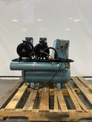 AIR TECHNIQUES AIRSTAR 30 DENTAL OIL-FREE AIR COMPRESSOR - BLACK/LIGHT BLUE - Like New