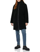 AMAZON ESSENTIALS WOMEN'S OVERSIZED TEDDY SHERPA COAT - SIZE: WOMEN XXL - BLACK - Brand New