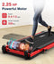 REDLIRO Under Desk Treadmill 2 in 1 Walking Pad Portable JK1608E-2 - RED Like New