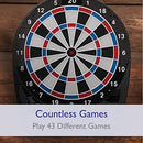 VIPER 787 ELECTRONIC DARTBOARD, ULTRA THIN SPIDER FREE Floating Segments - BLACK - Like New