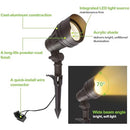 HYKOLITY LOW VOLTAGE LED LANDSCAPE KITS 8 light KITS 10W 390LM 3.4W 155LM BLACK - Like New