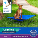 COOLAROO ON-THE-GO ELEVATED DOG BED FOLDABLE POP-UP TRAVEL DOG BED XL - BLUE - Like New
