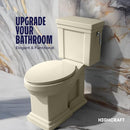 HIGHCRAFT B1TSPE ELONGATED PLASTIC TOILET SEAT WITH ADJUSTABLE HINGE - BONE - Like New