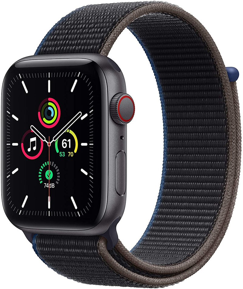 APPLE WATCH SE GPS CELLULAR 40MM SPACE GRAY ALUMINUM CASE CHARCOAL SPORT - Like New