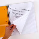 FIVE STAR 1-SUBJECT COLLEGE RULED NOTEBOOK, 8.5"X11", 100 SHEETS, B-106-RED - Like New